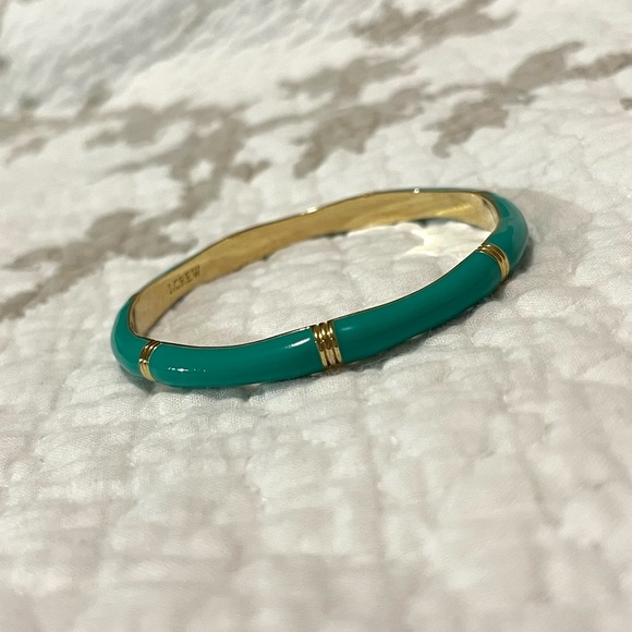 J. Crew turquoise & gold bracelet bangle - Picture 2 of 10